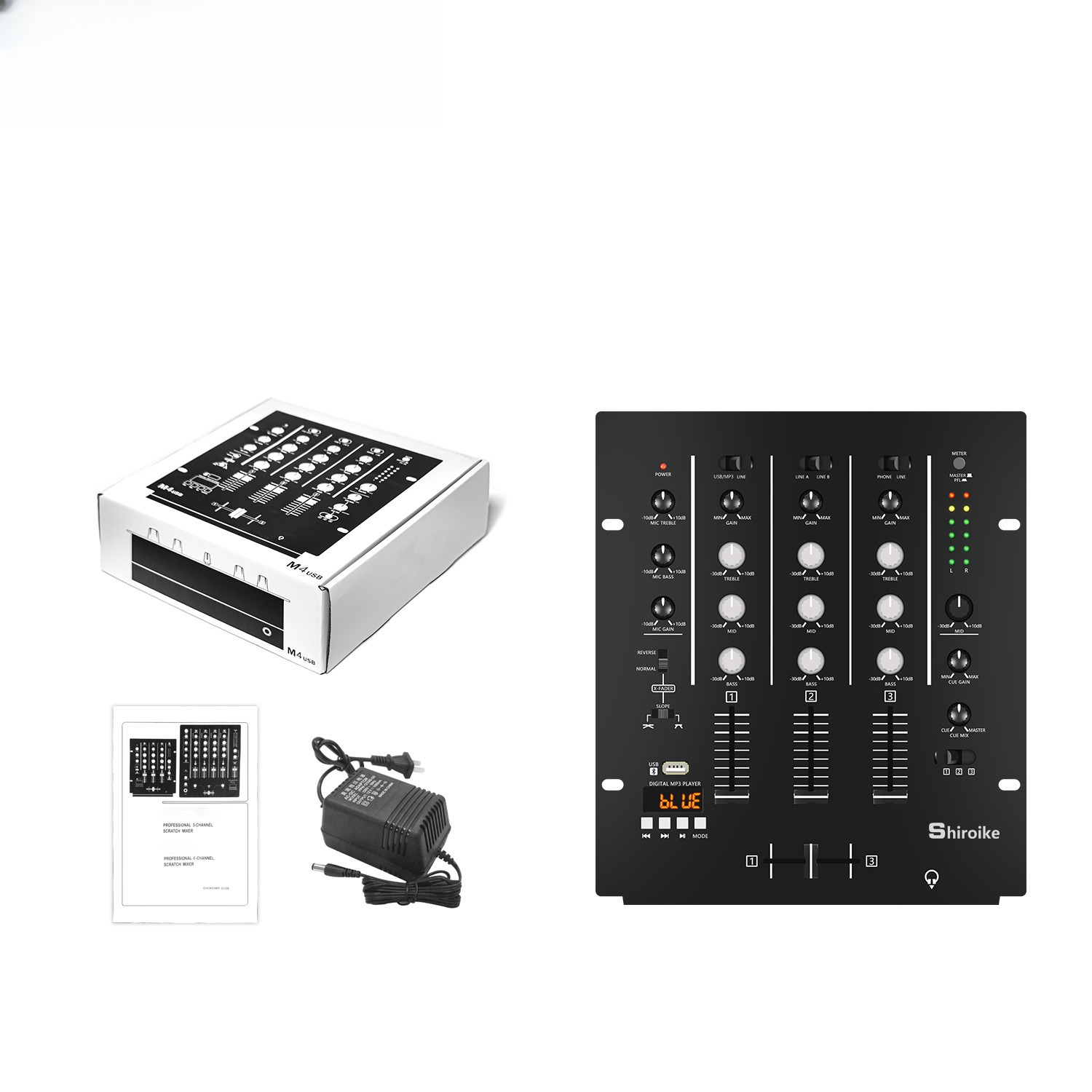 Audio Interface - 4채널 DJ 믹서, 전문 KTV 무대
