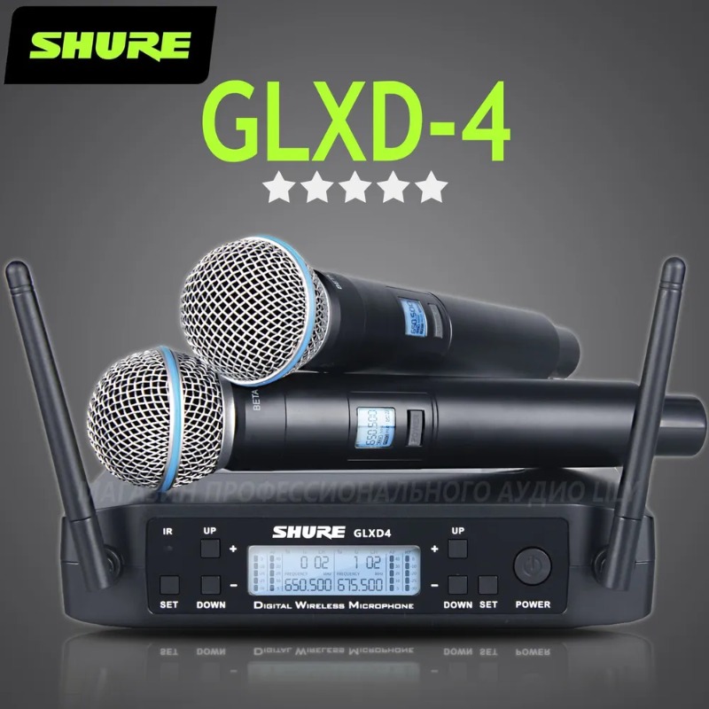 Ribbon Microphone - Shure GLXD4 BETA 58A 전문 무선