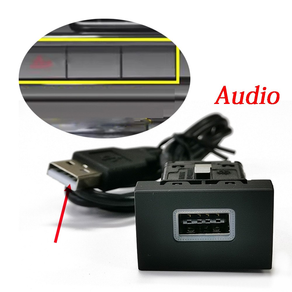 Audio Interface - 1PC 자동차 USB 입력 어댑터 소켓