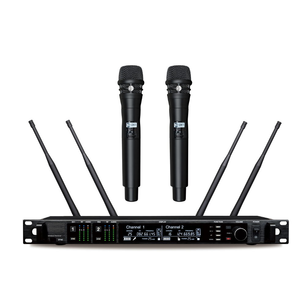Ribbon Microphone - AD4D 2채널 듀얼 UHF 트루 다이버시티