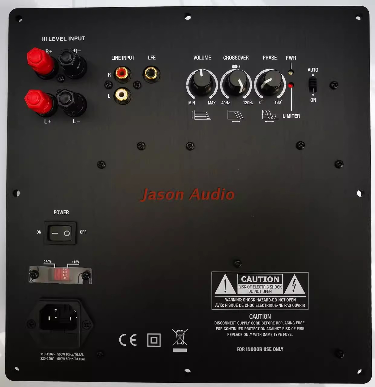 Class D Amplifier - 500w 클래스 D 디지털 전력 증폭기