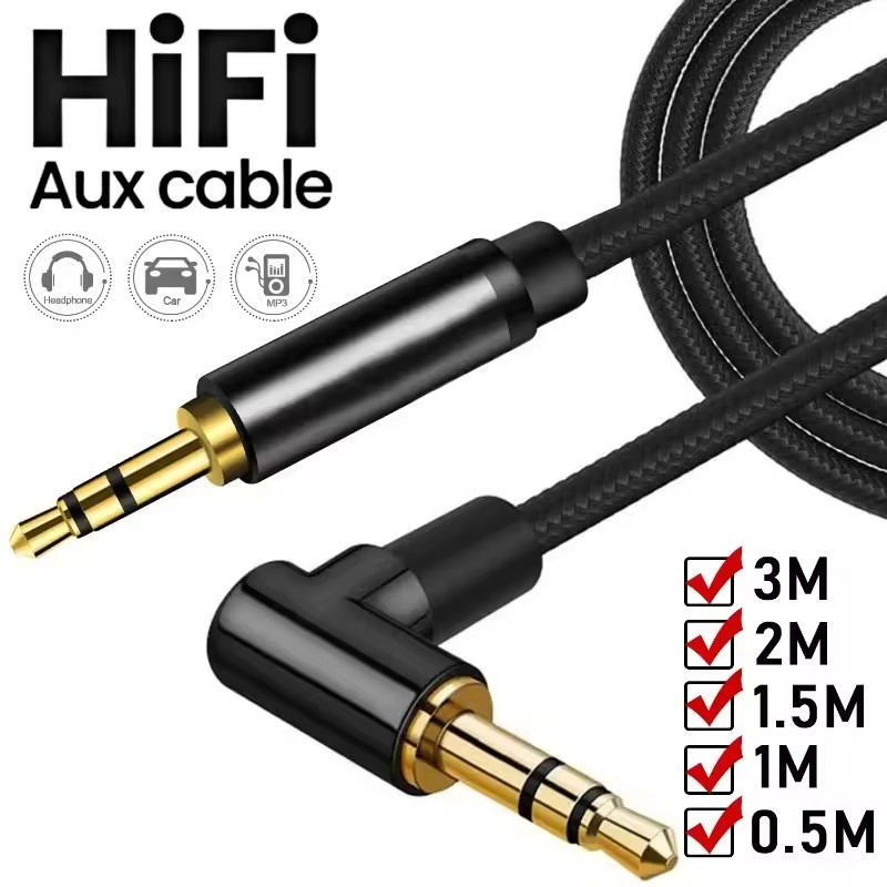 Audio Jumper Wire - AUX 케이블 3.5mm 잭 오디오 케이블