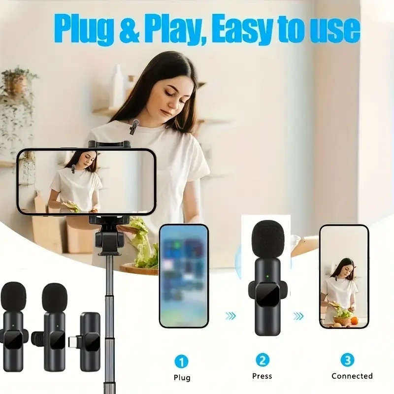 2026 무선 라발리에 마이크 오디오 비디오 녹음 미니 - Condenser Microphone Kit 리뷰 및 가격