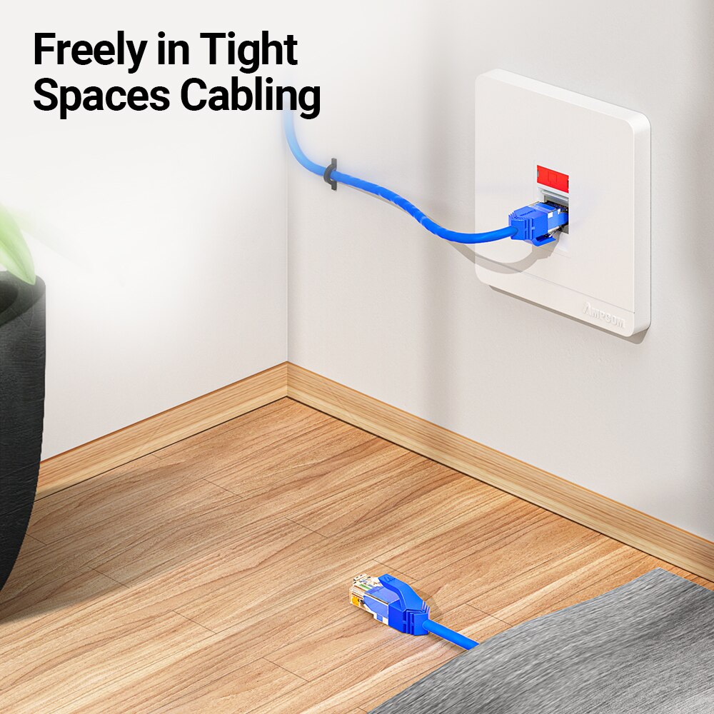 AMPCOM 울트라 슬림 Cat6a 네트워크 케이블,  - Rj45 Jack 리뷰 및 가격