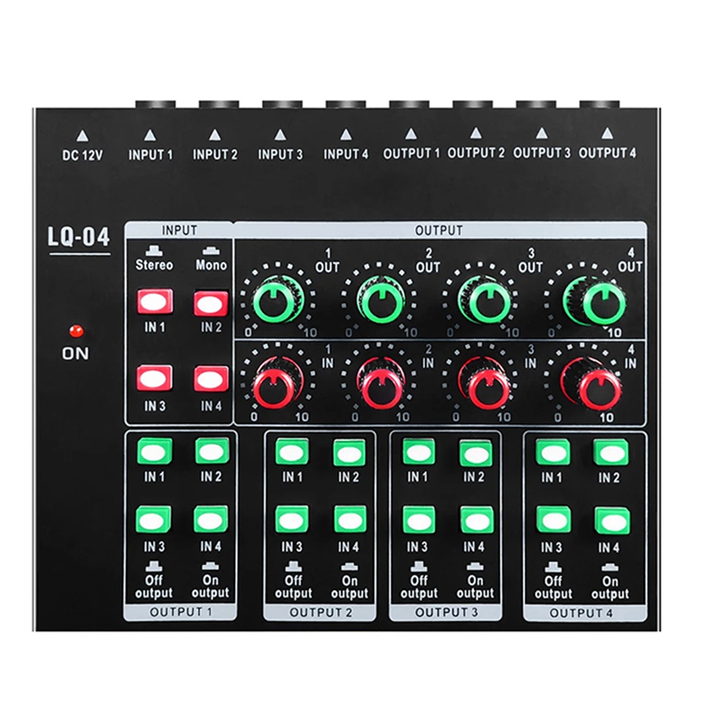 (MEOF) -LQ04 4채널 믹서 4채널 헤드폰 앰프 - Audio Interface 리뷰 및 가격
