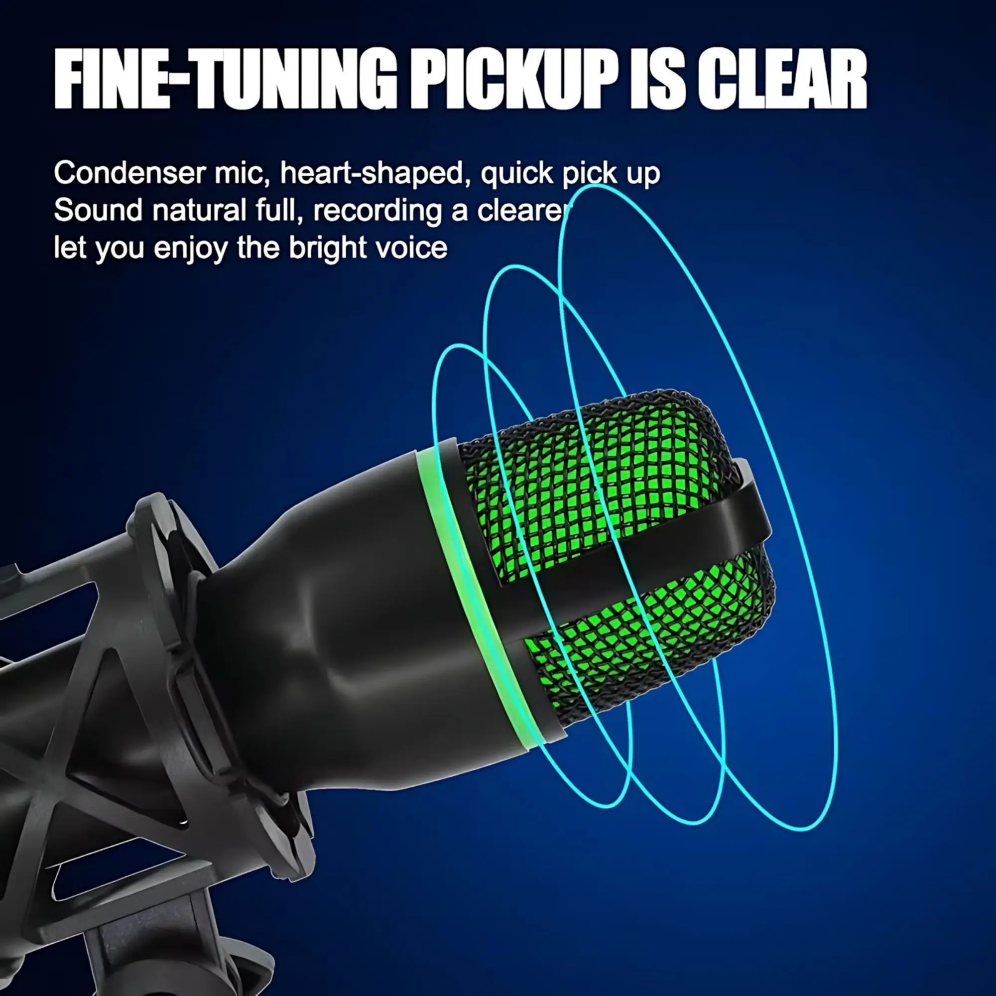 전문가용 USB 콘덴서 마이크 키트, RGB 조명 삼각 - Condenser Microphone Kit 리뷰 및 가격