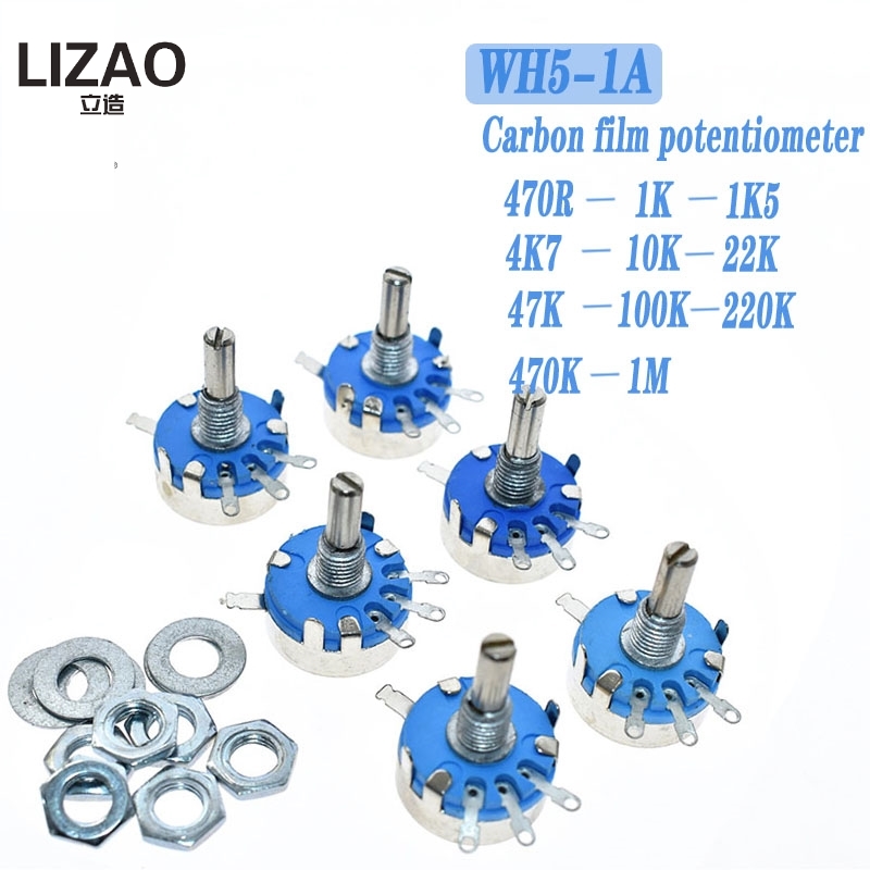 WH5-1A 탄소 전위차계, 라운드 샤프트 로터리 테이 - Potentiometer 10K 리뷰 및 가격