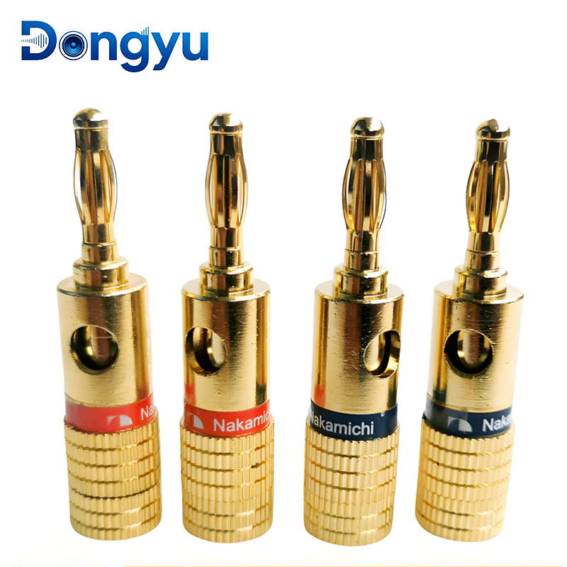4MM 나카미치 바나나 커넥터 플러그 잭 금도금 음악  - Banana Plug 리뷰 및 가격