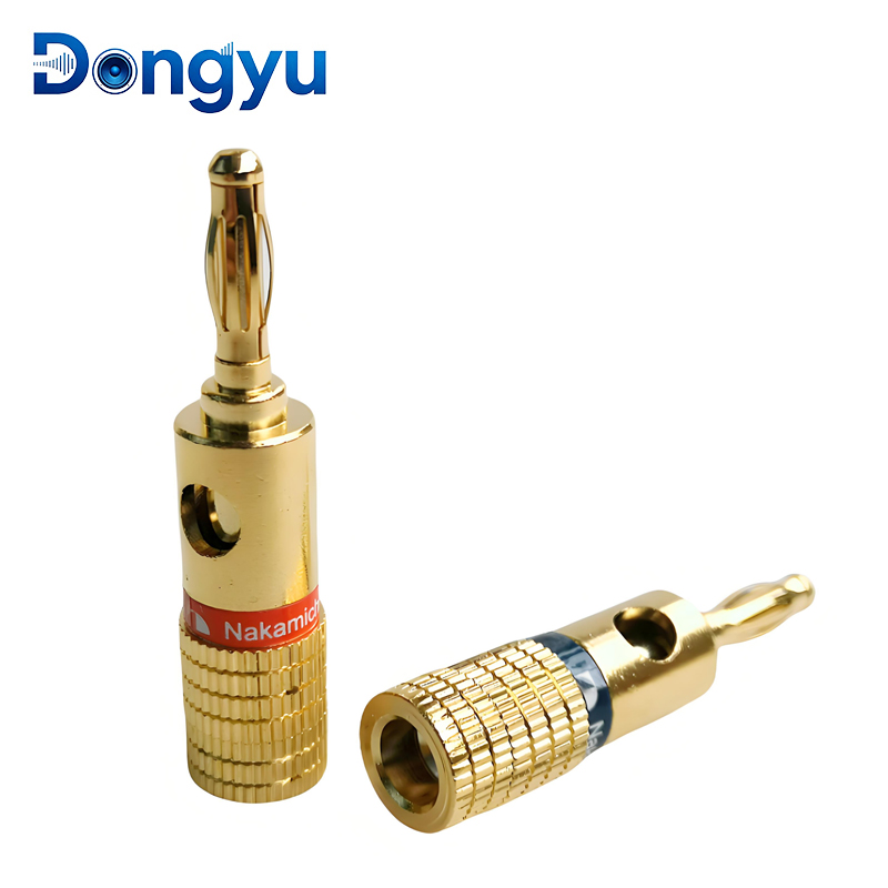 4MM 나카미치 바나나 커넥터 플러그 잭 금도금 음악  - Banana Plug 리뷰 및 가격
