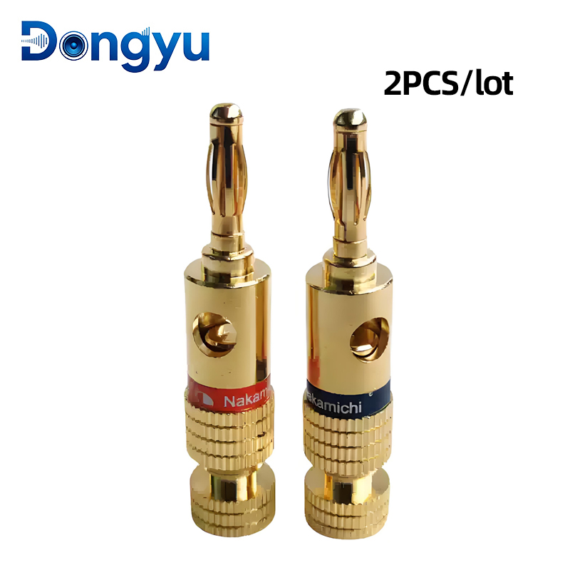 4MM 나카미치 바나나 커넥터 플러그 잭 금도금 음악  - Banana Plug 리뷰 및 가격