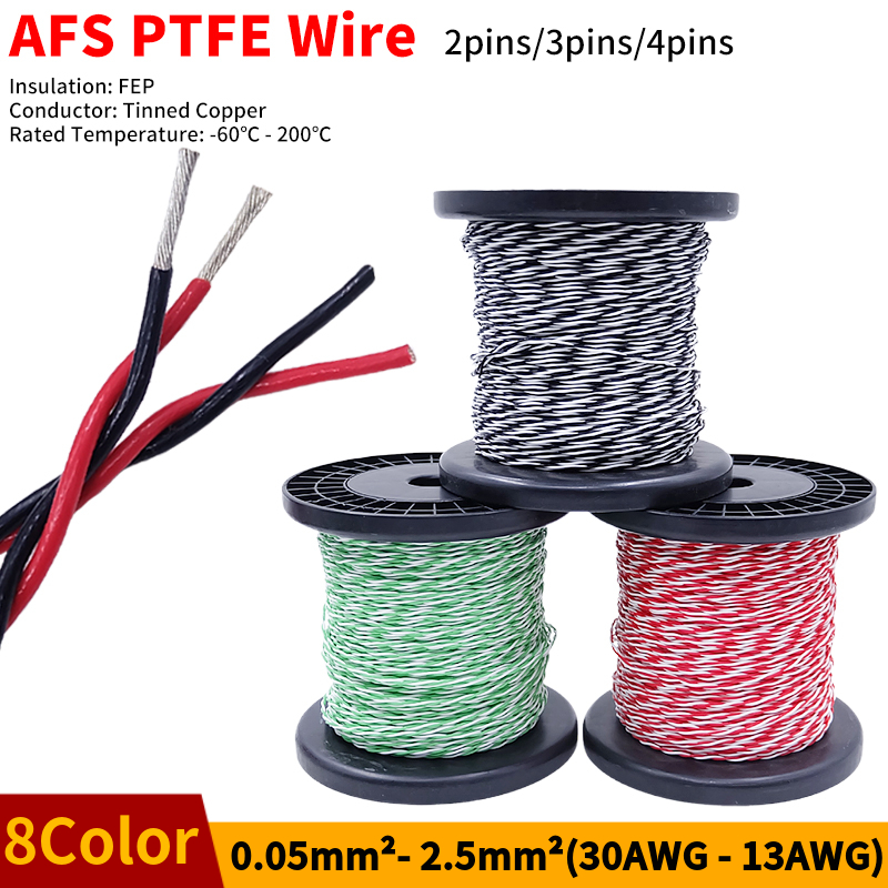 PTFE 와이어 AFS200 2핀 26/25/24/22 - Audio Jumper Wire 리뷰 및 가격