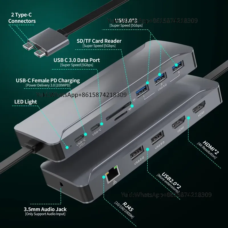 핫세일 듀얼 디스플레이 화면 타입 C to 4K30HZ - Rj45 Jack 리뷰 및 가격