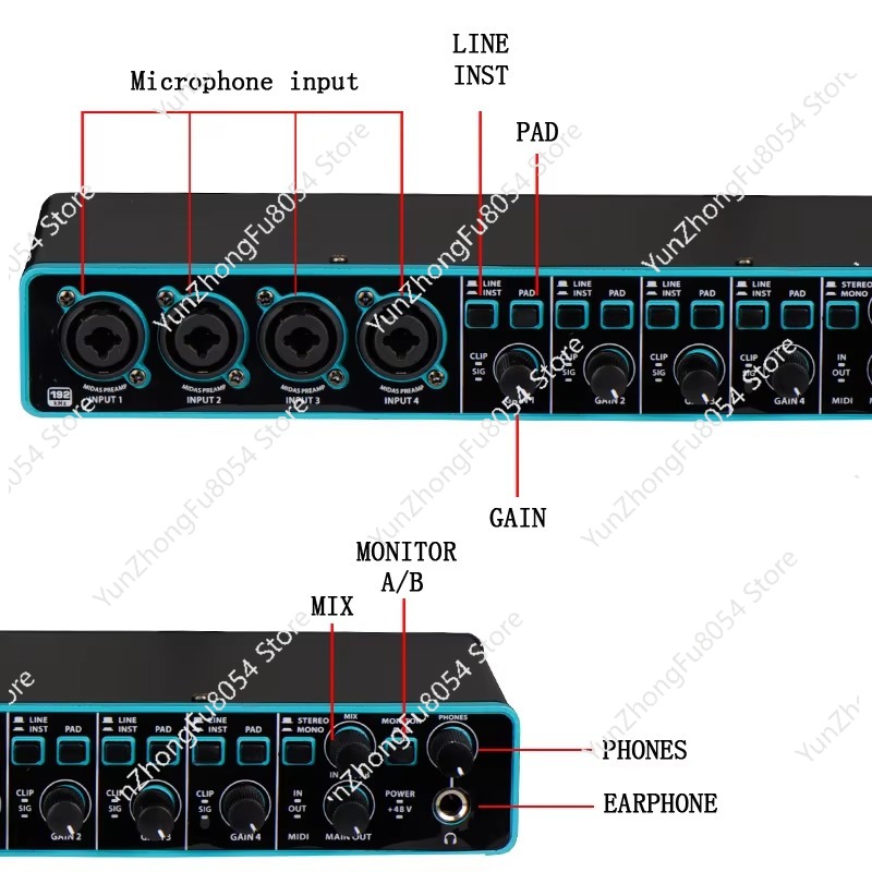 전문가용 3세대 4x4 USB 컴퓨터 오디오 인터페이스 - Audio Interface 리뷰 및 가격