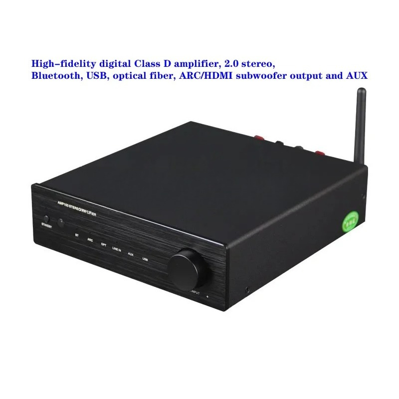 2*50W 클래스 D 디지털 앰프 - 2.0 스테레오  - Class D Amplifier 리뷰 및 가격