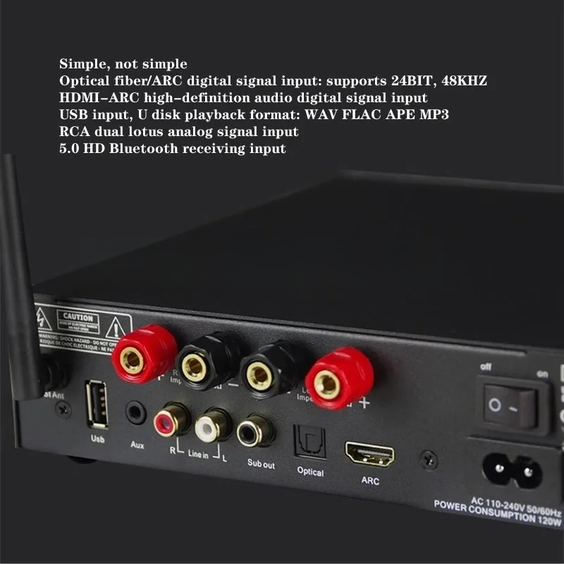 2*50W 클래스 D 디지털 앰프 - 2.0 스테레오  - Class D Amplifier 리뷰 및 가격