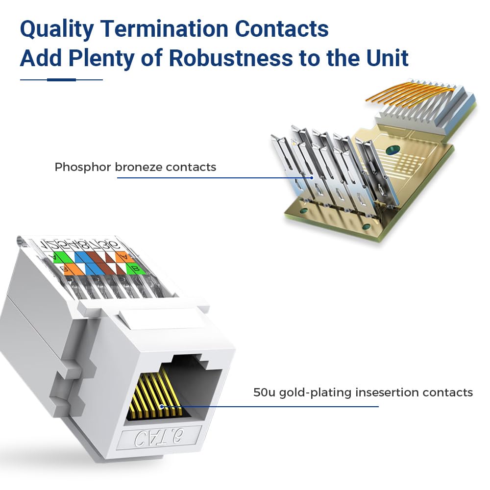 Cat6 키스톤 이더넷 RJ45 네트워크 모듈 암잭 네 - Rj45 Jack 리뷰 및 가격