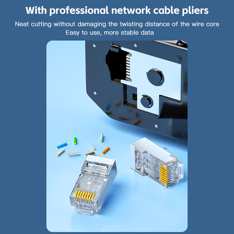 Cat6 패스스루 RJ45 차폐 커넥터 크리스탈 엔드  - Rj45 Jack 리뷰 및 가격