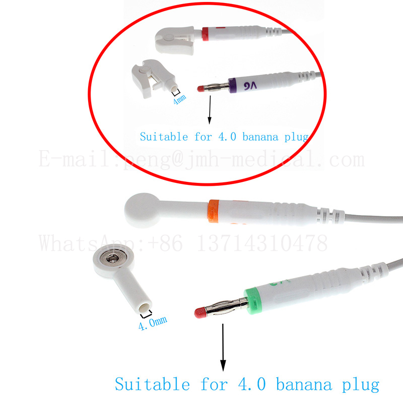 ECG EKG 리드 와이어 홀터 케이블 스냅 또는 클립 - Banana Plug 리뷰 및 가격