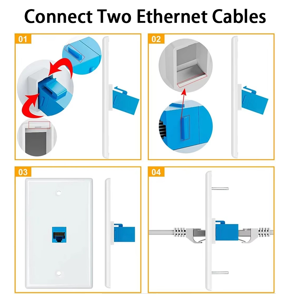 1PC Cat6 RJ45 키스톤 잭 월 플레이트 암-암 - Rj45 Jack 리뷰 및 가격