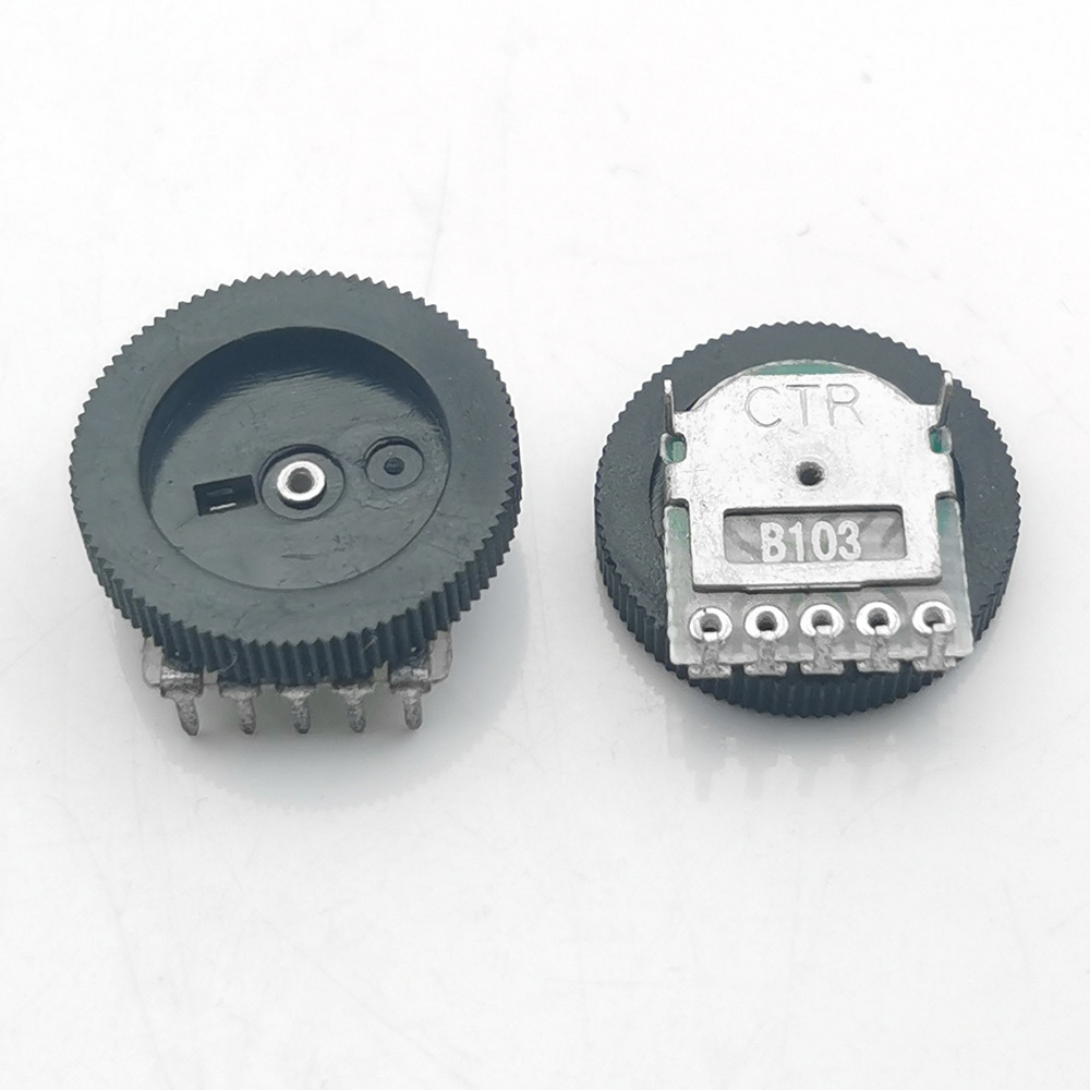 10개/세트 B103 10K옴 5핀 다이얼 휠 전위차계 - Potentiometer 10K 리뷰 및 가격