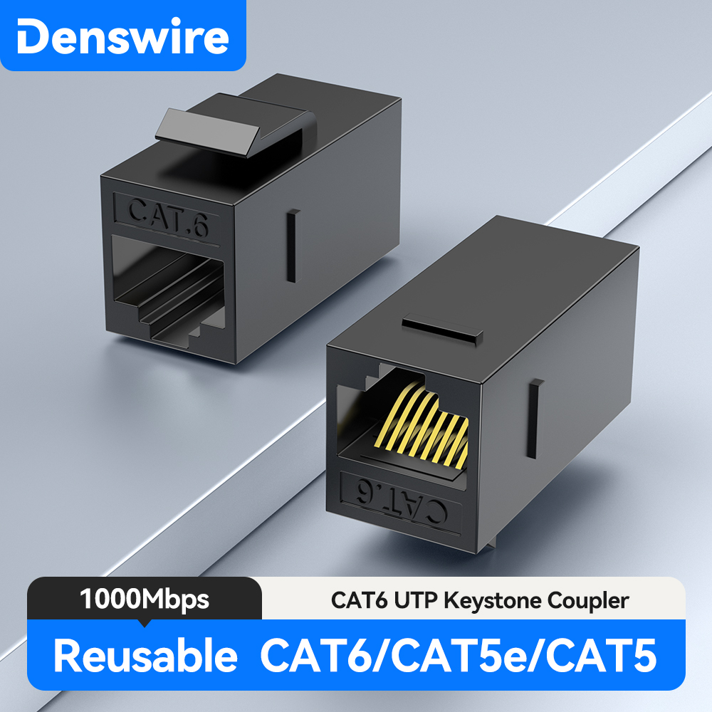 덴스와이어 CAT6 키스톤 잭 인라인 커플러 이더넷 1 - Rj45 Jack 리뷰 및 가격