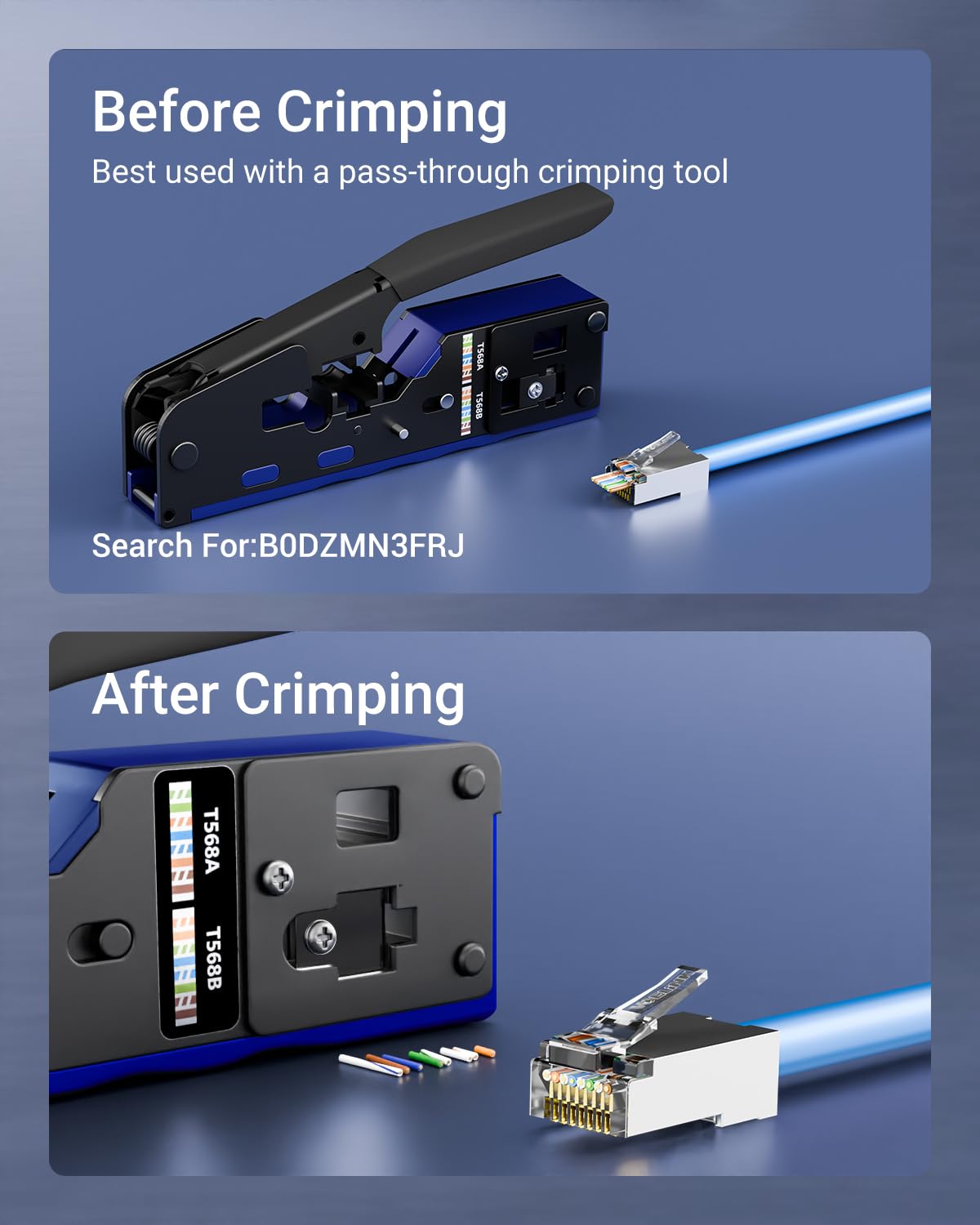Cat 6 차폐형 패스스루 RJ45 커넥터, RJ45  - Rj45 Jack 리뷰 및 가격