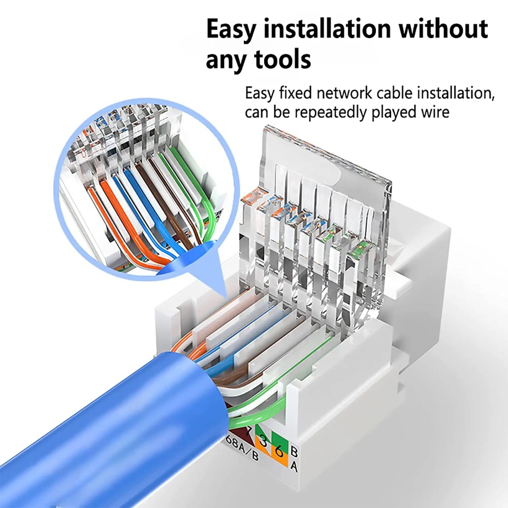 Cat6 툴리스 RJ45 키스톤 잭 이더넷 모듈 커넥터 - Rj45 Jack 리뷰 및 가격