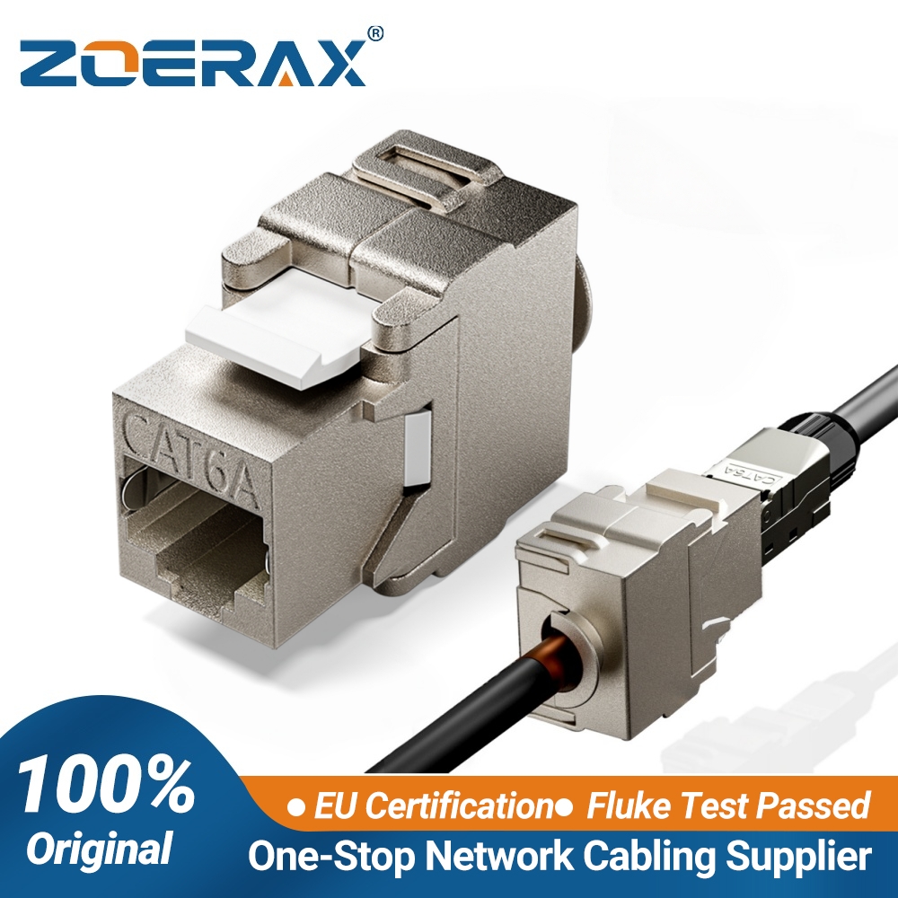 ZoeRax 키스톤 모듈 잭 CAT6A 차폐형 키스톤  - Rj45 Jack 리뷰 및 가격