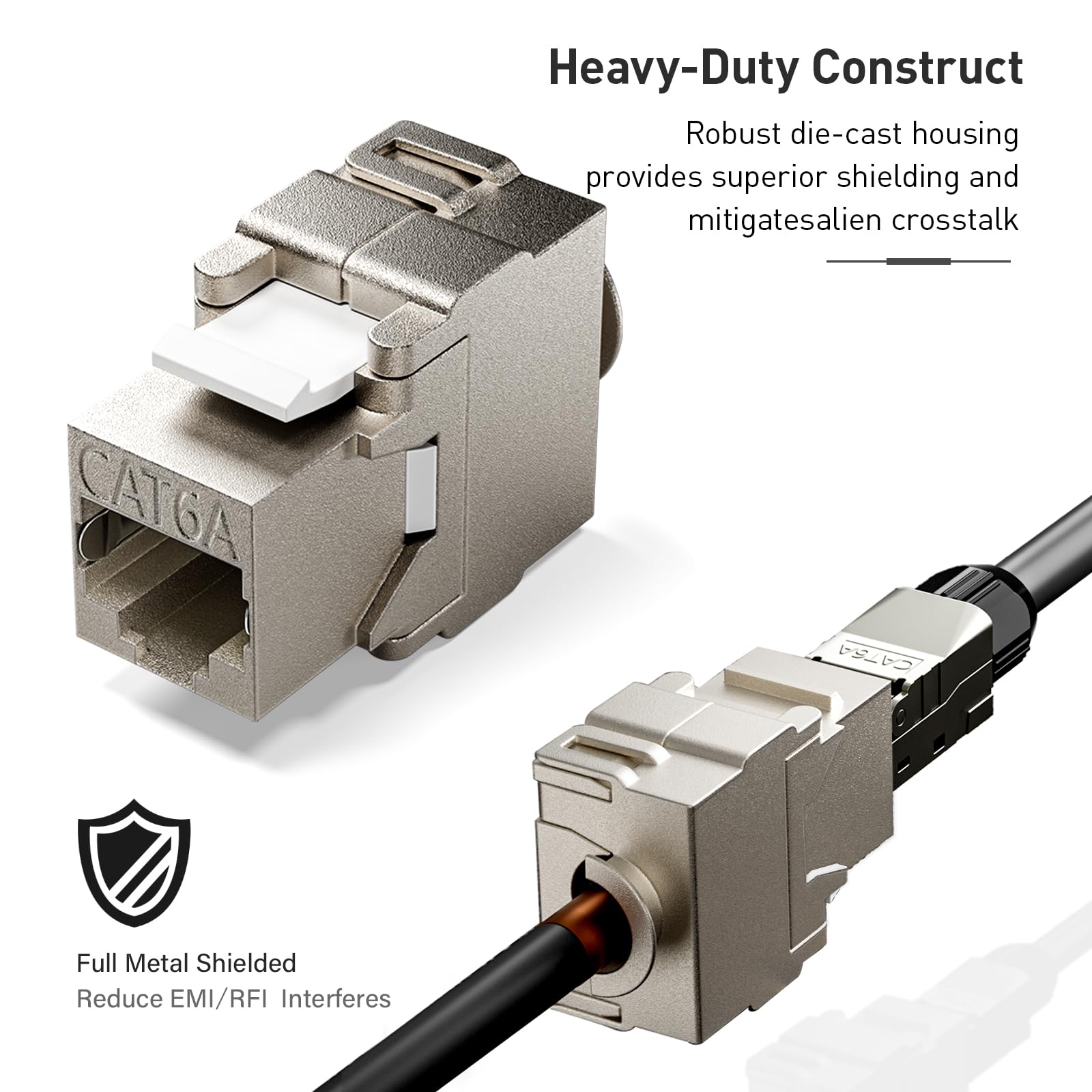 ZoeRax 키스톤 모듈 잭 CAT6A 차폐형 키스톤  - Rj45 Jack 리뷰 및 가격