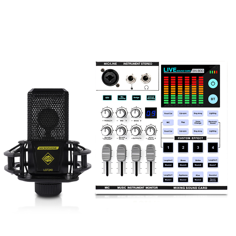 U68 무선 마이크 RGB 믹서 사운드 카드 48V 팬 - Audio Interface 리뷰 및 가격