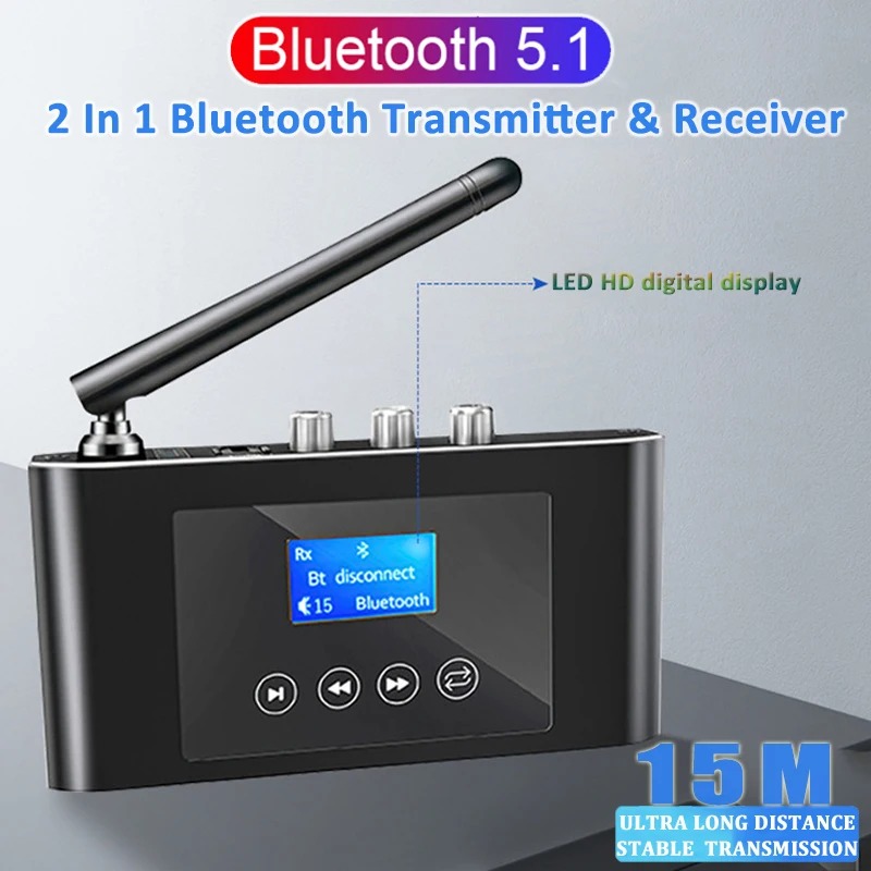 2 in 1 장거리 블루투스 5.1 오디오 송수신기 R - Headphone Amplifier 리뷰 및 가격