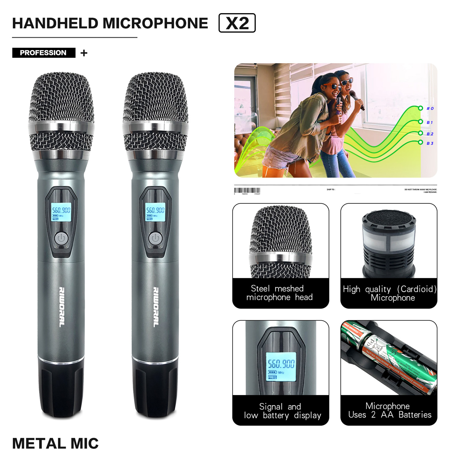 2026 RV-2 전문가용 FM 무선 카라오케 마이크  - Condenser Microphone Kit 리뷰 및 가격