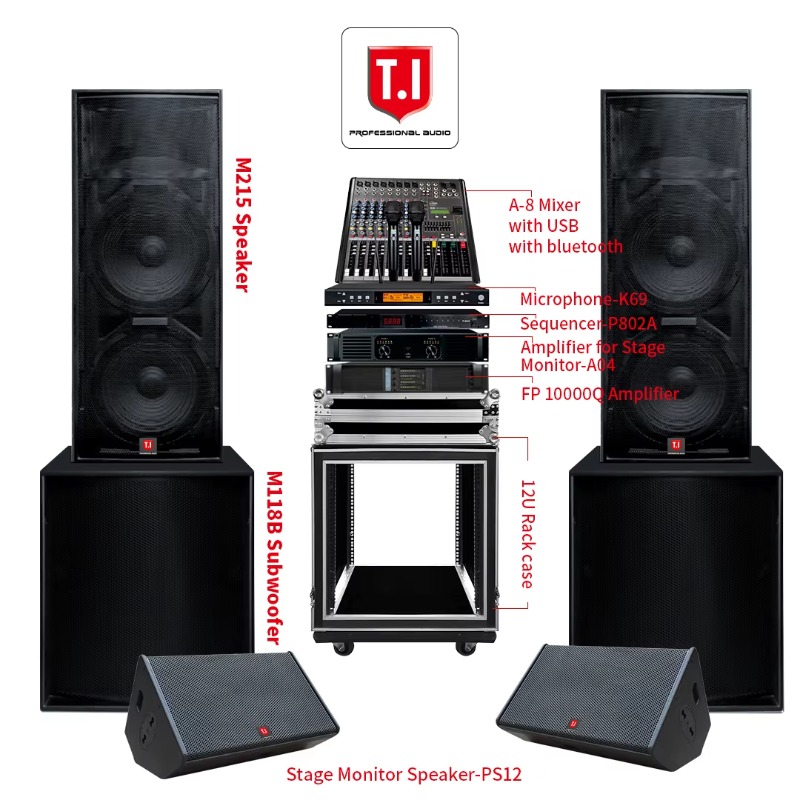 800W 듀얼 15인치 풀레인지 PA 스피커, 콘서트  - Full Range Speaker 리뷰 및 가격
