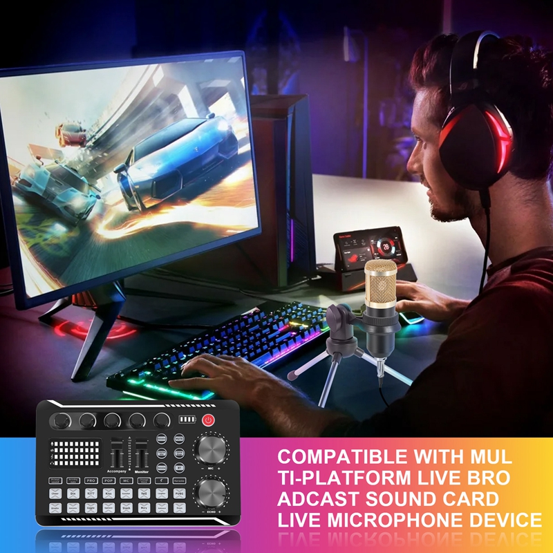 F998 사운드 카드 키트, BM-800 마이크 키트, - Condenser Microphone Kit 리뷰 및 가격