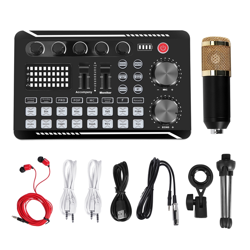 F998 사운드 카드 키트, BM-800 마이크 키트, - Condenser Microphone Kit 리뷰 및 가격