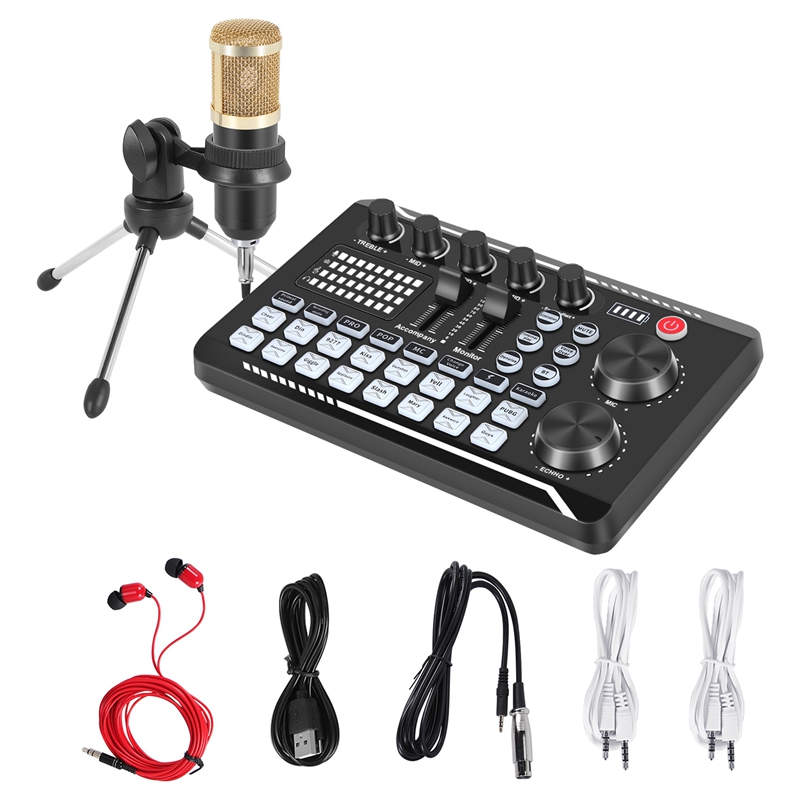 F998 사운드 카드 키트, BM-800 마이크 키트, - Condenser Microphone Kit 리뷰 및 가격