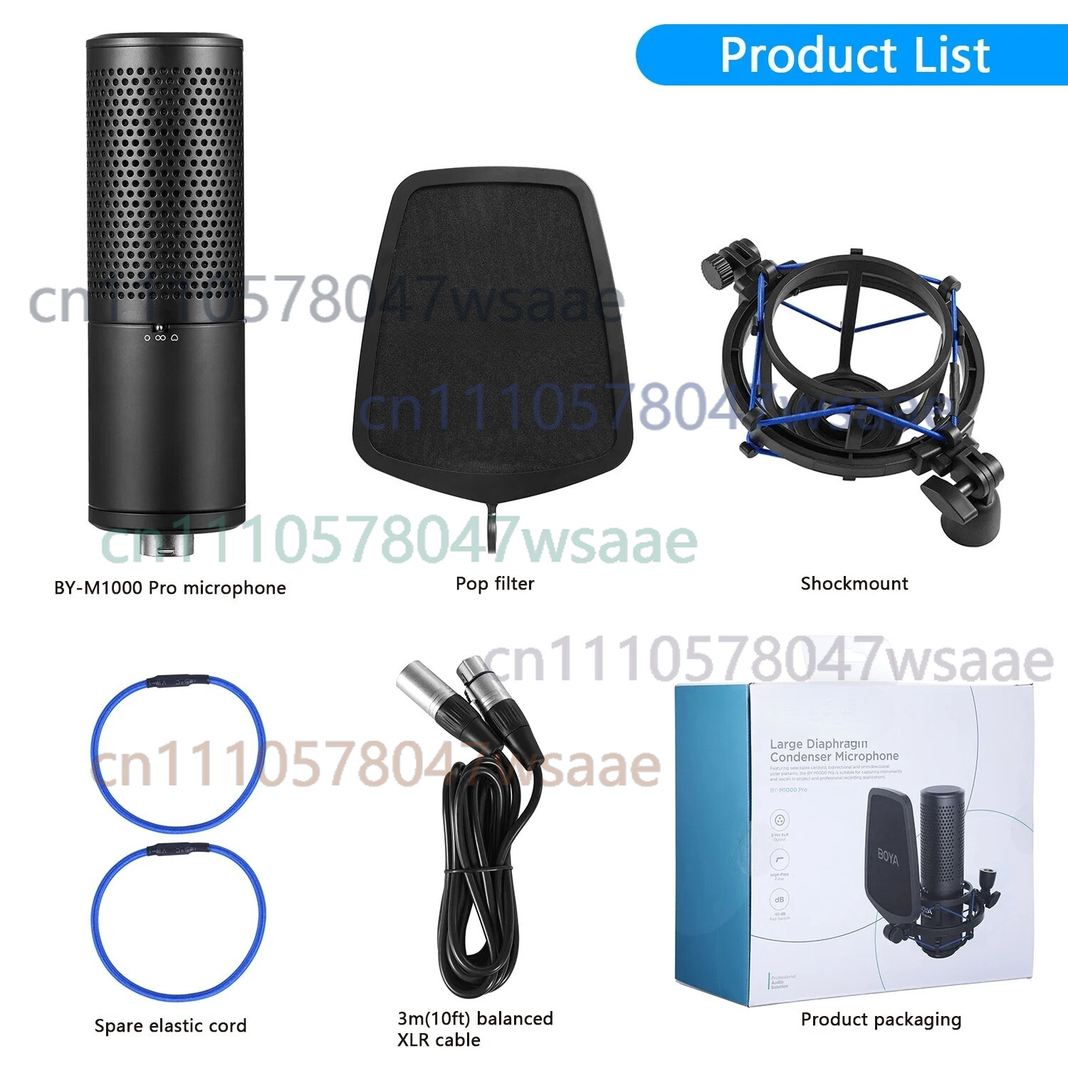 BOYA BY-M1000 PRO 대형 다이어프램 콘덴서 - Condenser Microphone Kit 리뷰 및 가격