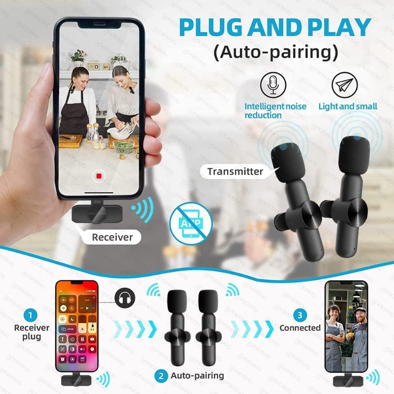 아이폰 아이패드용 무선 라발리에 마이크, 녹음, 라이브 - Condenser Microphone Kit 리뷰 및 가격