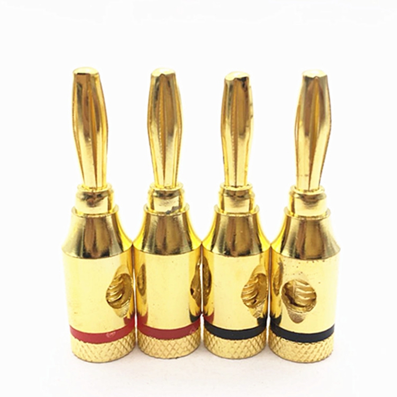 24pcs 4mm 금도금 뮤지컬 케이블 와이어 바나나  - Banana Plug 리뷰 및 가격