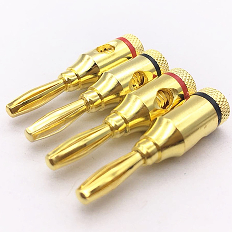 24pcs 4mm 금도금 뮤지컬 케이블 와이어 바나나  - Banana Plug 리뷰 및 가격