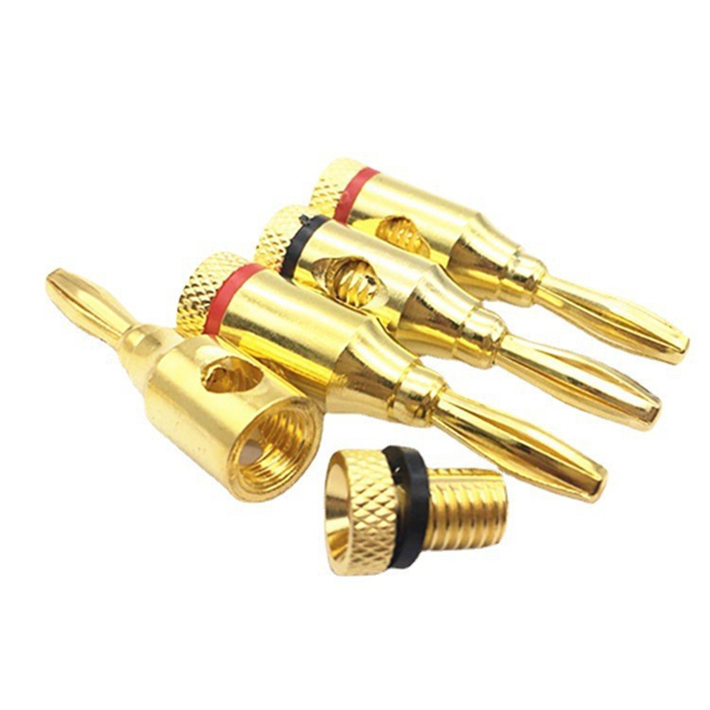 24pcs 4mm 금도금 뮤지컬 케이블 와이어 바나나  - Banana Plug 리뷰 및 가격