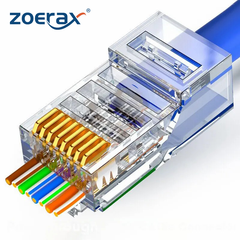 ZOERAX 50/100 PCS RJ45 패스 스루 커 - Rj45 Jack 리뷰 및 가격