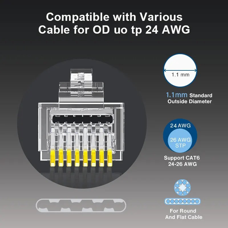 ZOERAX 50/100 PCS RJ45 패스 스루 커 - Rj45 Jack 리뷰 및 가격