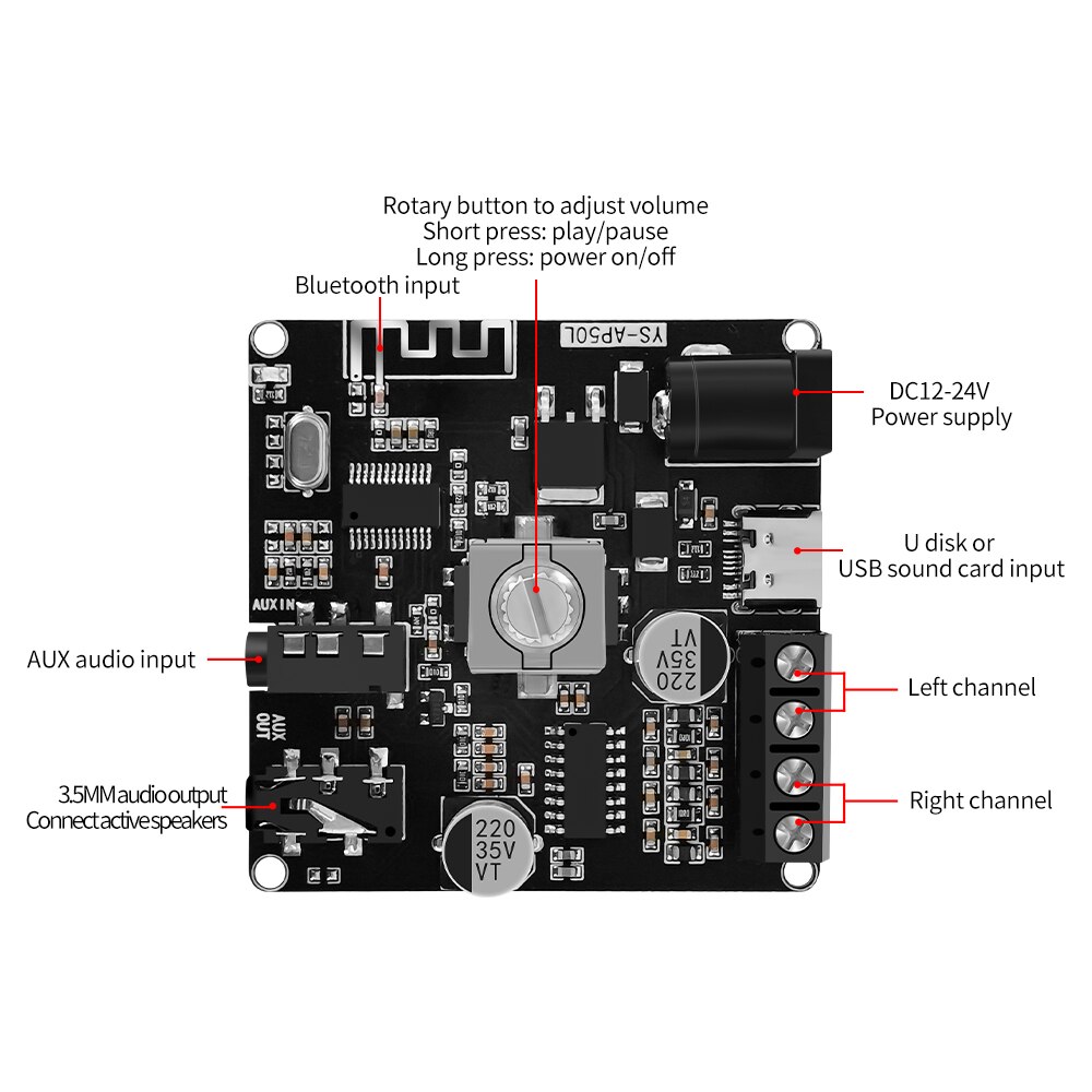 전력 증폭기 보드 스테레오 디지털 증폭기 50WX2 - - Hifi Amplifier Board 리뷰 및 가격